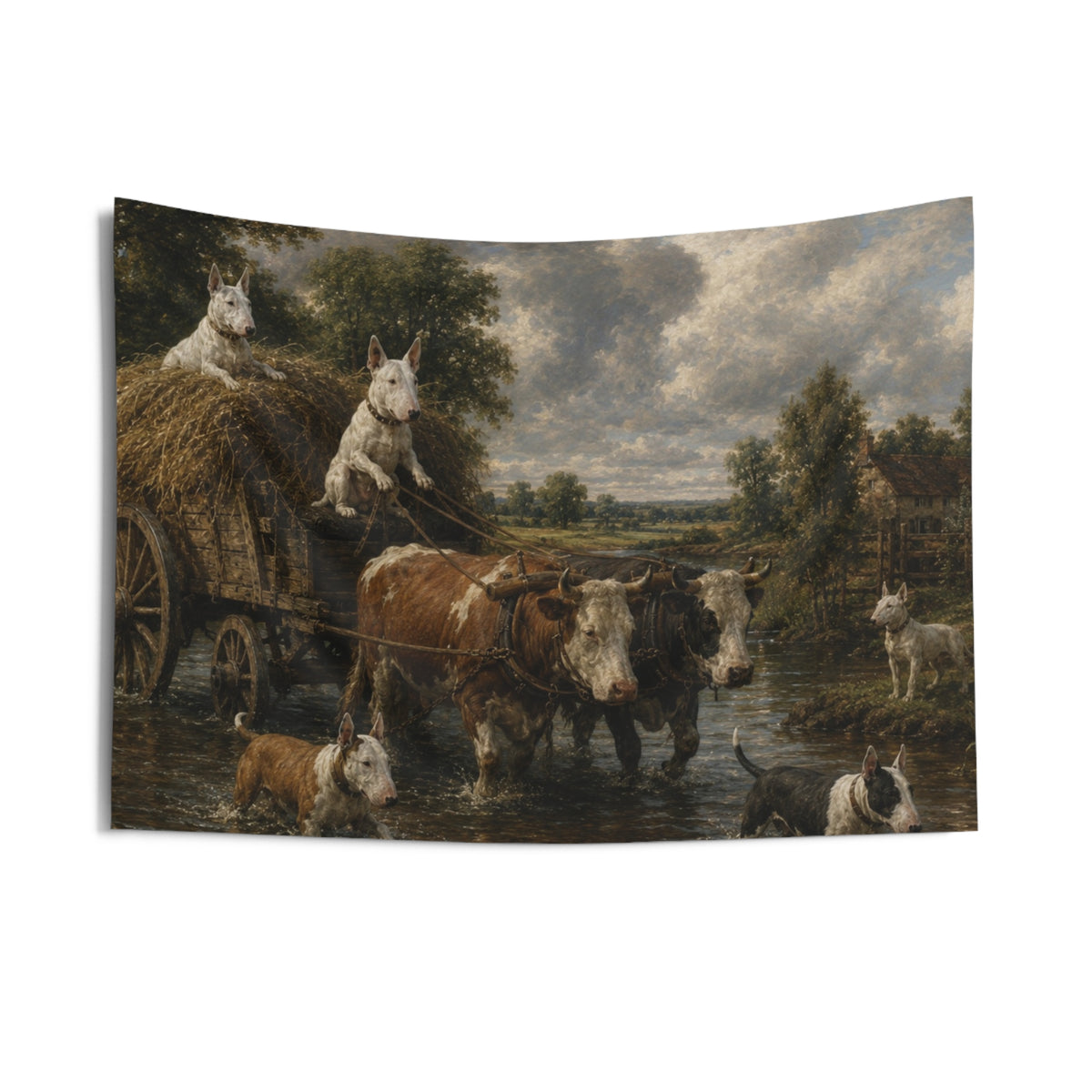 Bull Terrier The Hay Wain — after John Constable, 1821 | Tapestry