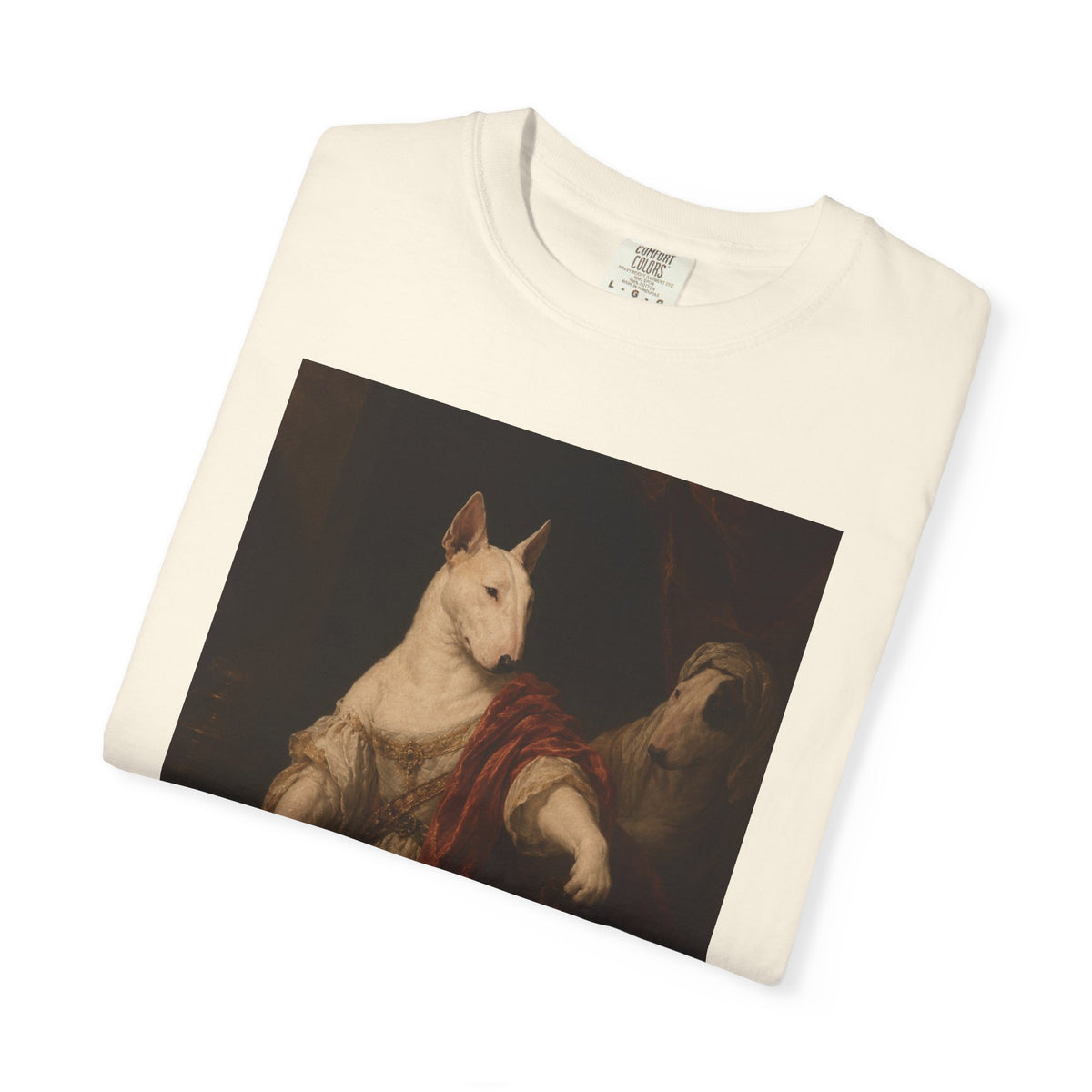 Bull Terrier Judith with the Head of Holofernes — after David Teniers the Younger, 1650s | Garment-Dyed Tee