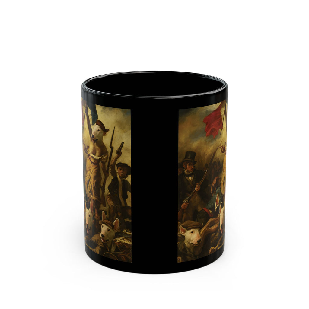 Bull Terrier Liberty Leading The People — after Eugene Delacroix, 1830 | Mug (11oz, 15oz)