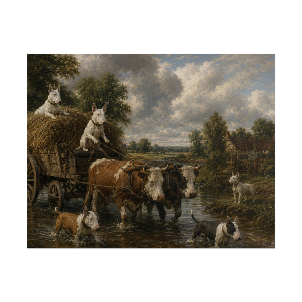 Bull Terrier The Hay Wain — after John Constable, 1821 | Print
