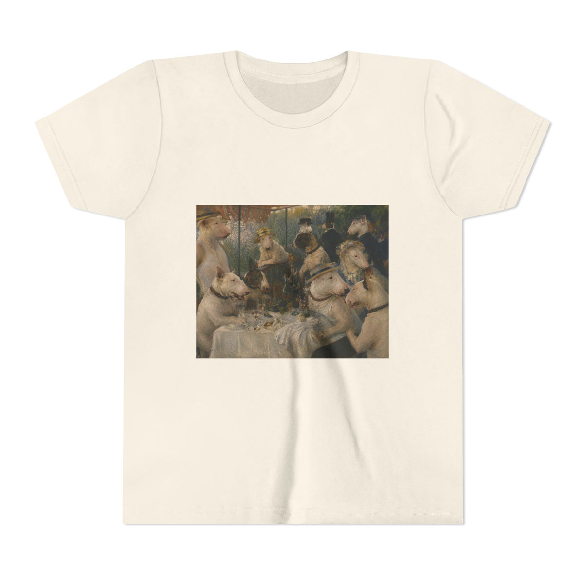 Bull Terrier Luncheon of the Boating Party — after Pierre-Auguste Renoir, 1881 | Youth Tee