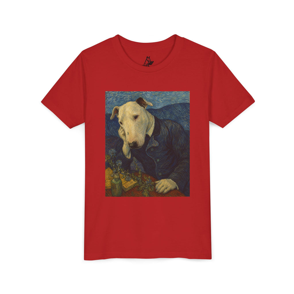 Bull Terrier Portrait of Doctor Gachet — after Vincent van Gogh, 1890 | Youth Tee