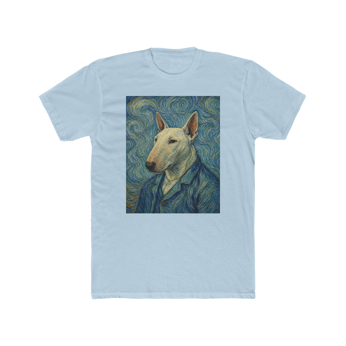 Bull Terrier Starry Night — after Vincent van Gogh, 1889 | Tee