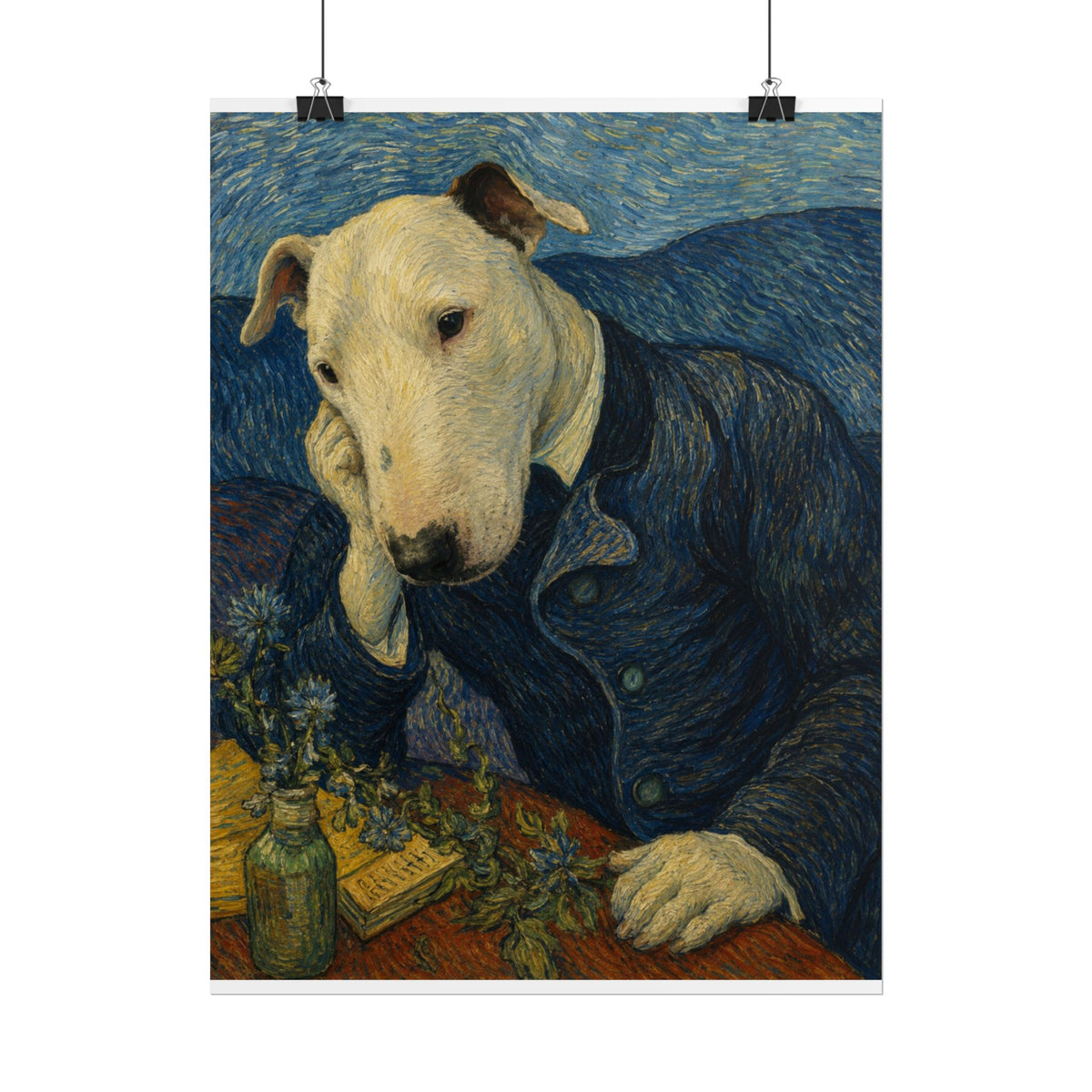 Bull Terrier Portrait Of Doctor Gachet — after Vincent van Gogh, 1890 | Print