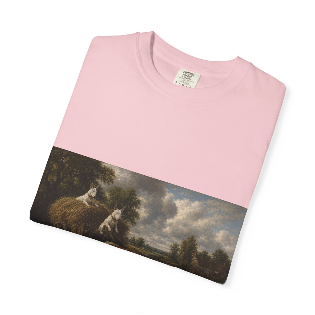 Bull Terrier The Hay Wain — after John Constable, 1821 | Garment-Dyed Tee