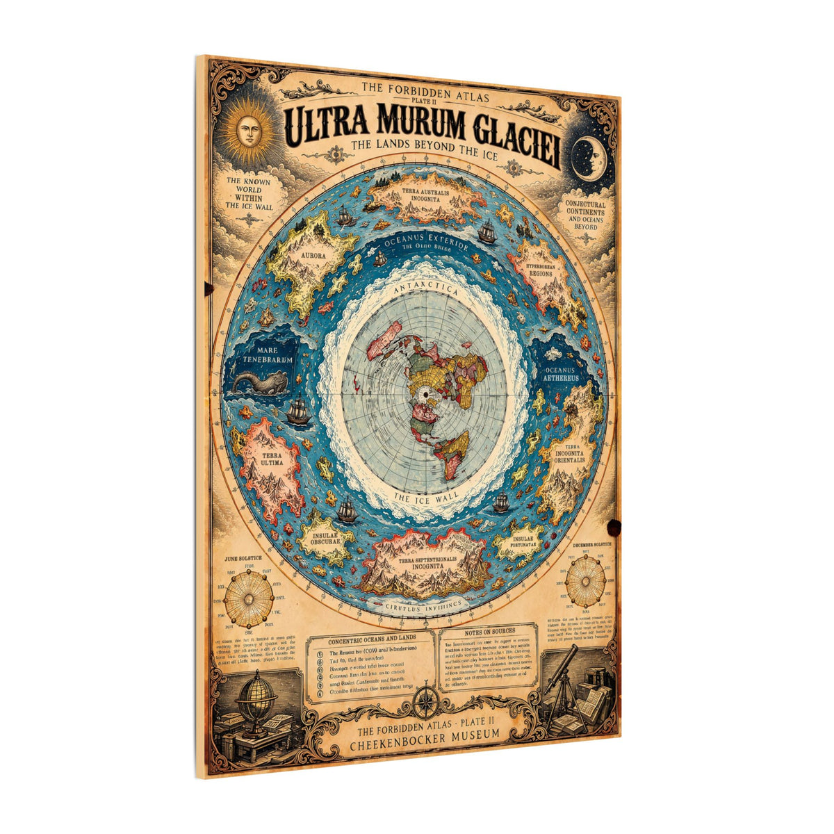 Ultra Murum Glaciei, The Forbidden Atlas Plate II | Canvas