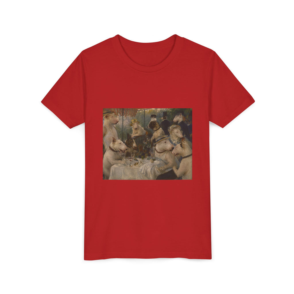 Bull Terrier Luncheon of the Boating Party — after Pierre-Auguste Renoir, 1881 | Youth Tee