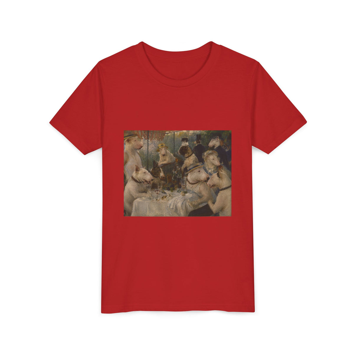 Bull Terrier Luncheon of the Boating Party — after Pierre-Auguste Renoir, 1881 | Youth Tee