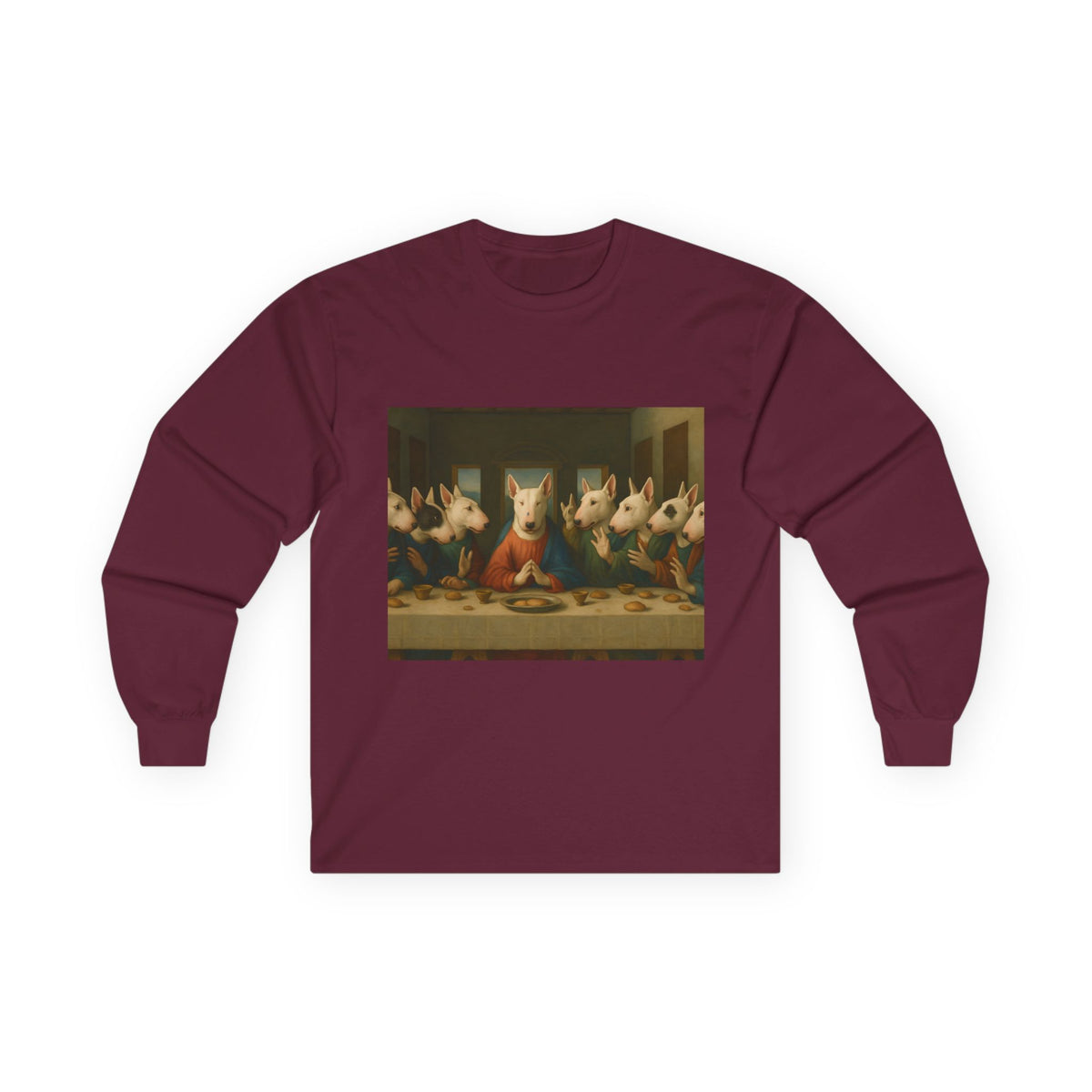 Bull Terrier The Last Supper — after Leonardo da Vinci, 1498 | Long Sleeve