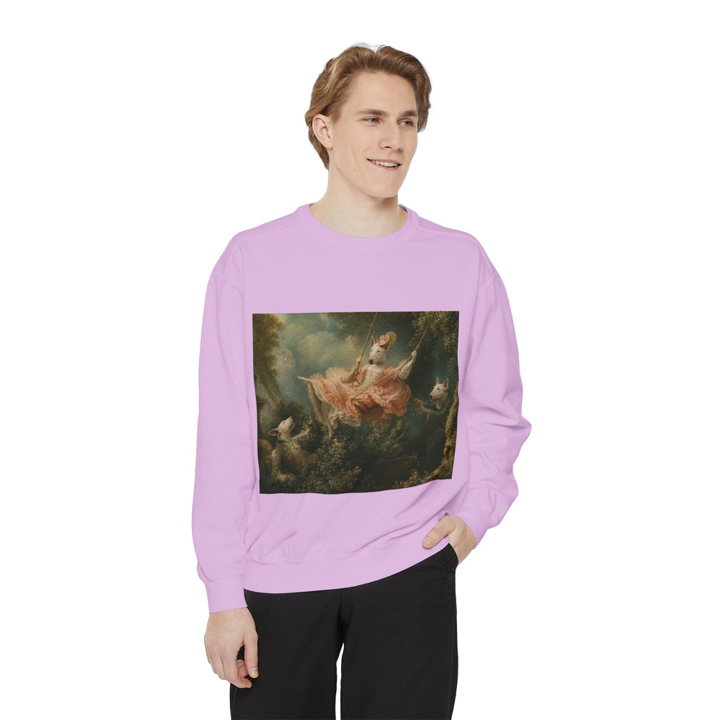 Bull Terrier The Swing — after Jean-Honore Fragonard, 1767 | Crewneck