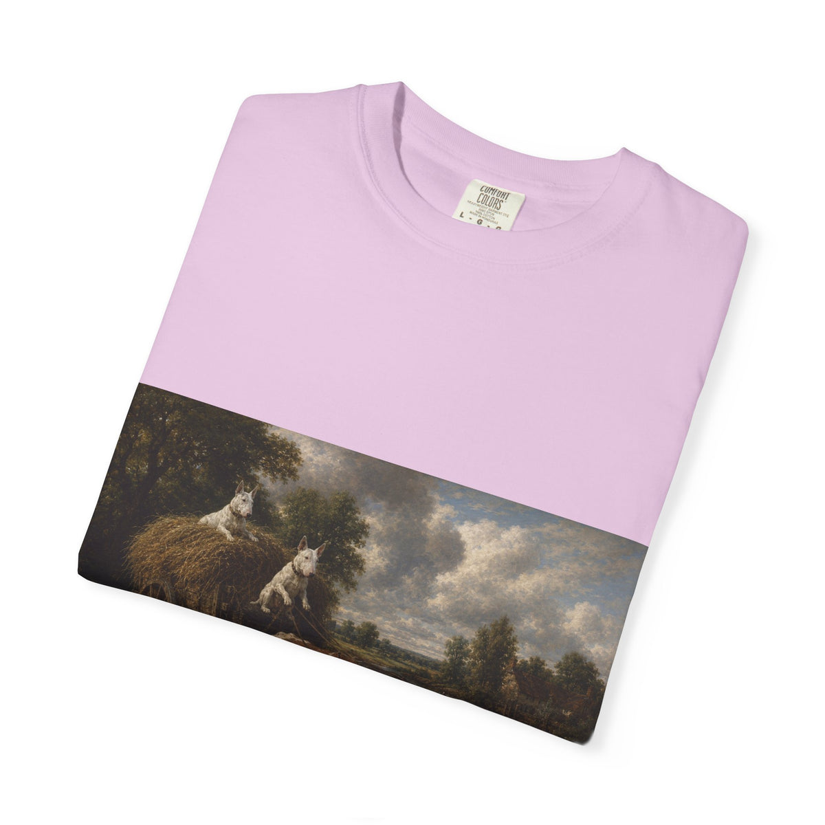 Bull Terrier The Hay Wain — after John Constable, 1821 | Garment-Dyed Tee