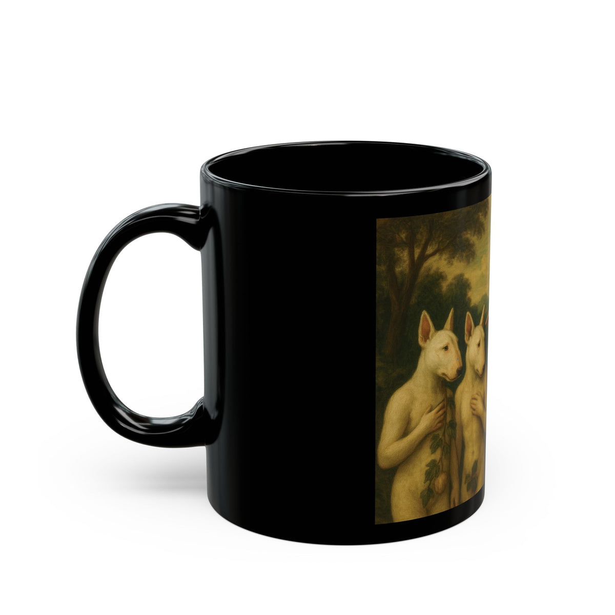 Bull Terrier The Rebuke Of Adam And Eve — after Domenichino, 1626 | Mug (11oz, 15oz)