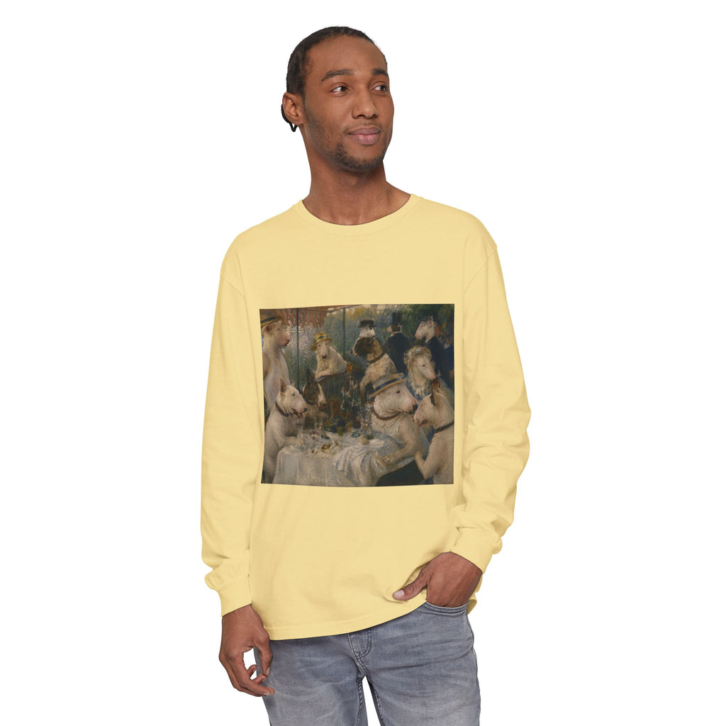 Bull Terrier Luncheon of the Boating Party — after Pierre-Auguste Renoir, 1881 | Long Sleeve