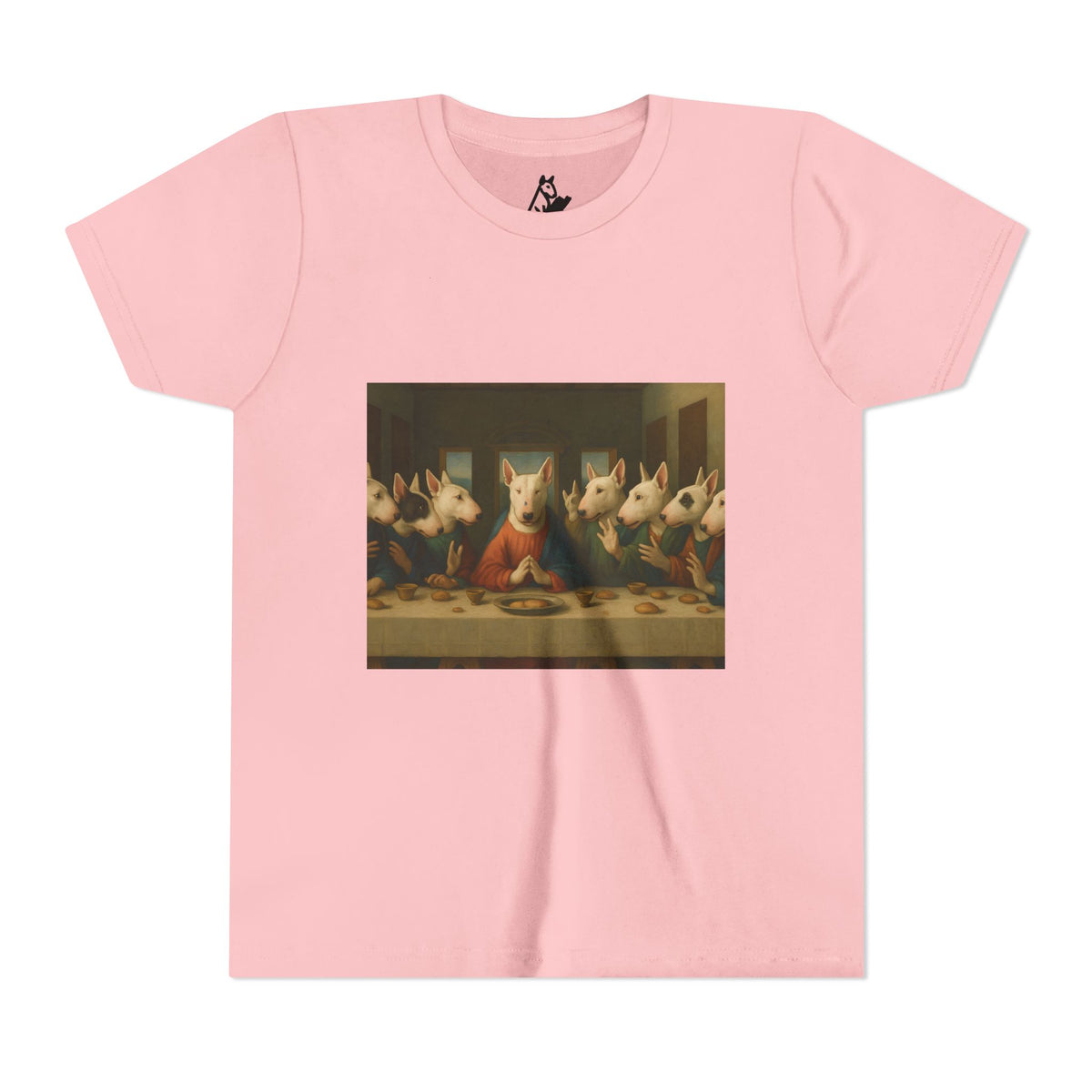 Bull Terrier The Last Supper — after Leonardo da Vinci, 1498 | Youth Tee