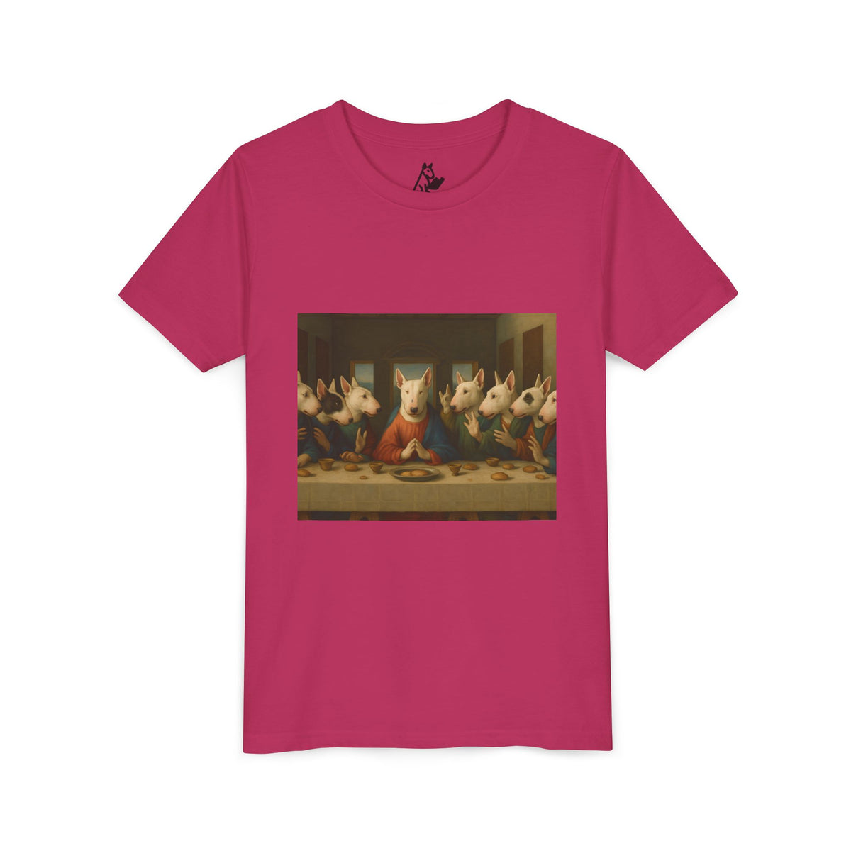 Bull Terrier The Last Supper — after Leonardo da Vinci, 1498 | Youth Tee