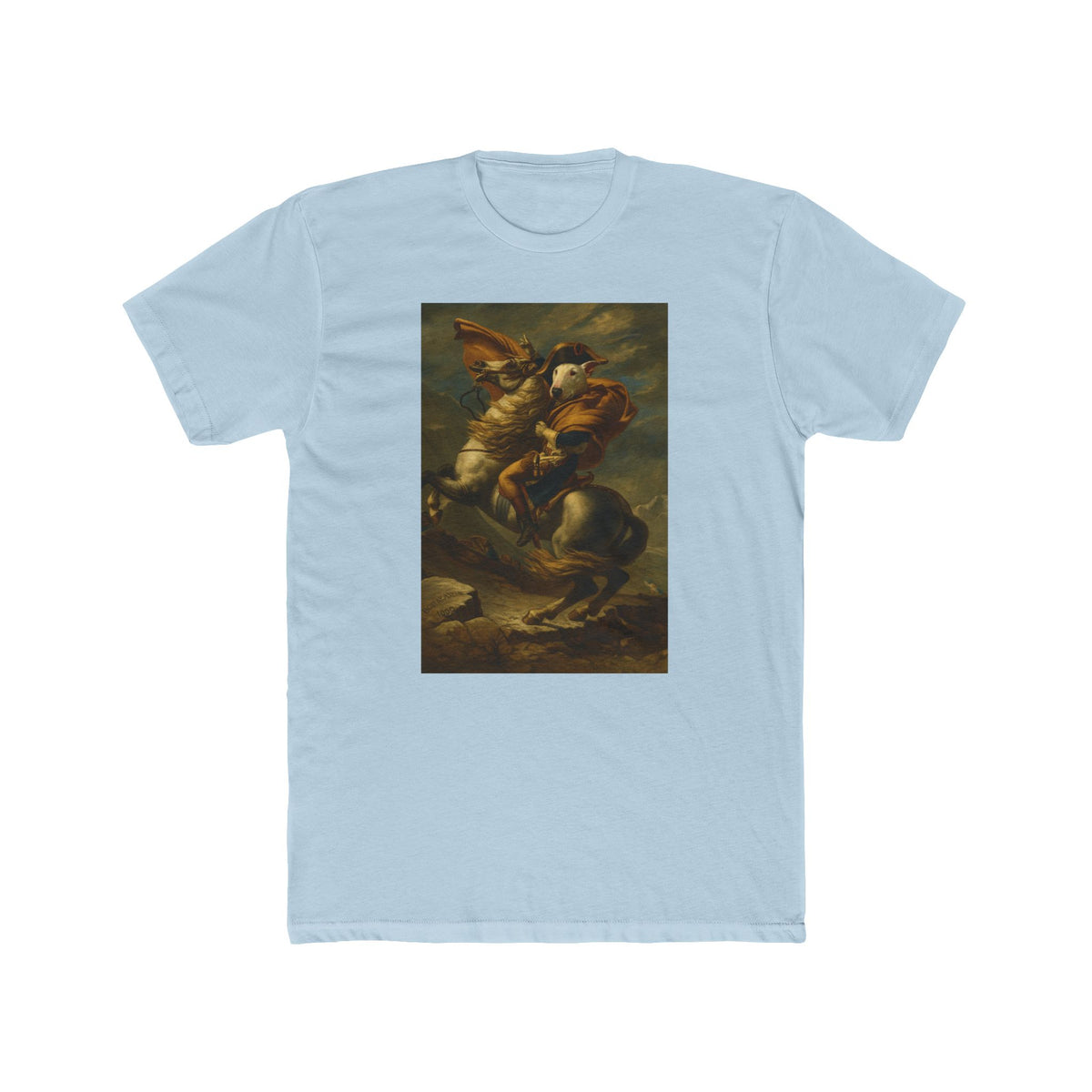 Bull Terrier Napoleon — after Jacques-Louis David, 1801 | Tee