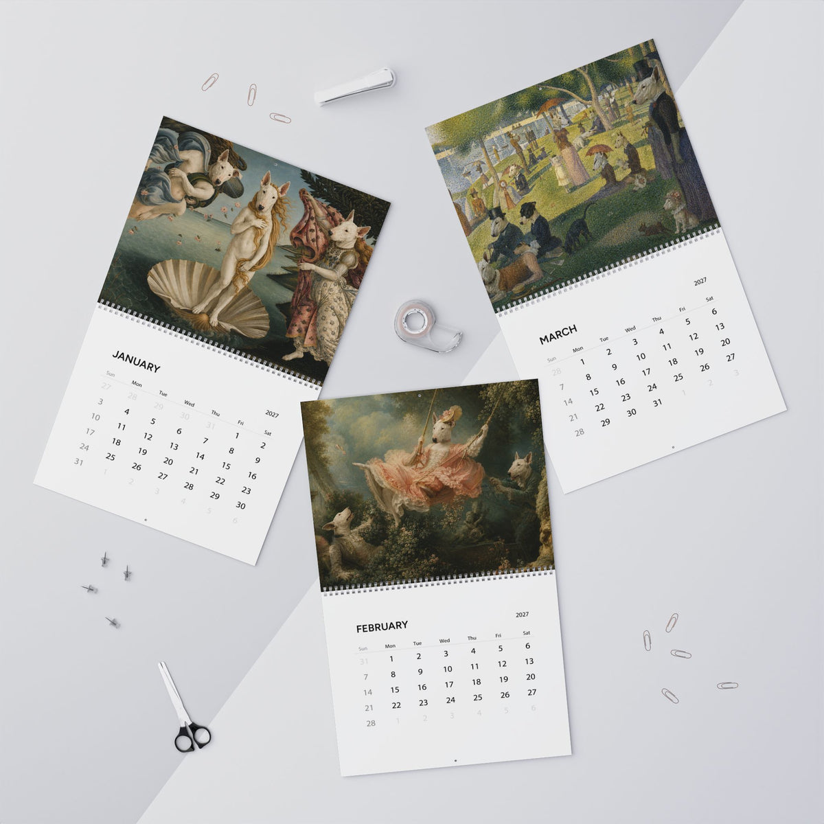 Bull Terrier The Permanent Collection | Wall Calendar