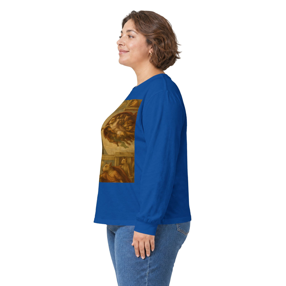 Bull Terrier The Creation Of Adam — after Michelangelo, 1512 | Long Sleeve