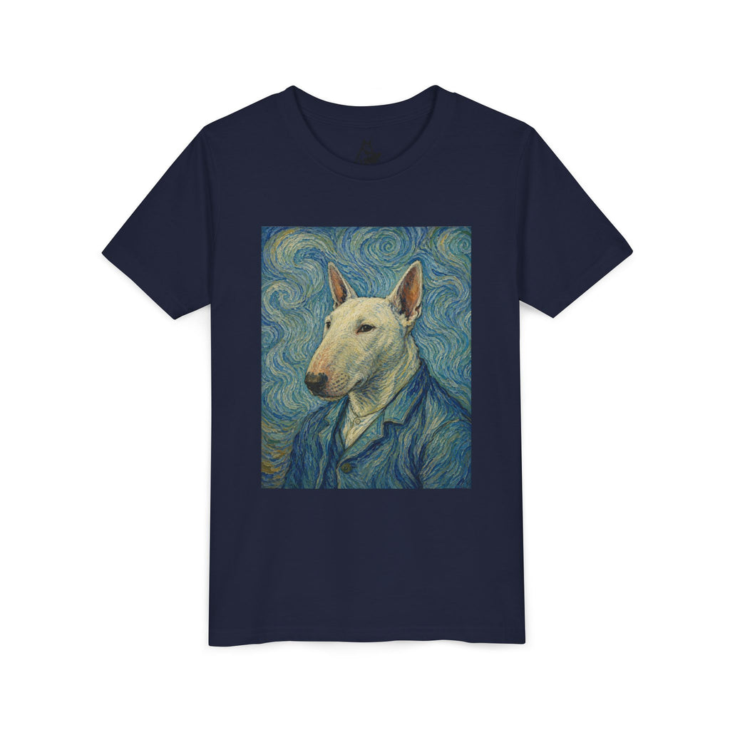Bull Terrier Self-Portrait — after Vincent van Gogh, 1889 | Youth Tee