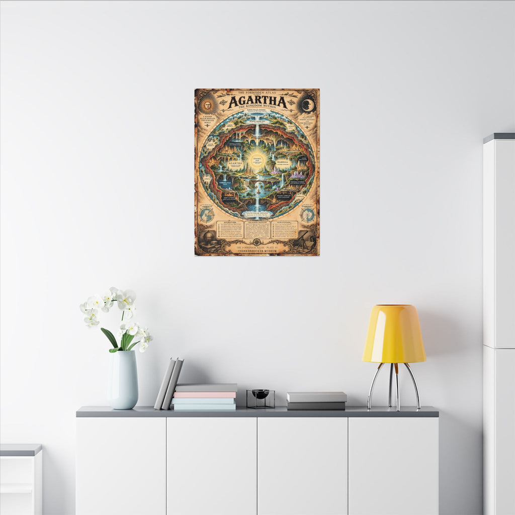 Agartha, The Forbidden Atlas Plate VI | Canvas