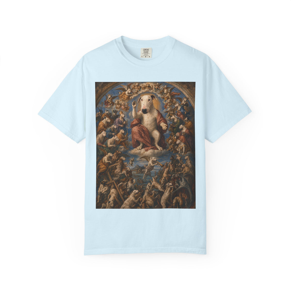 Bull Terrier The Last Judgement — after Michelangelo, 1541 | Garment-Dyed Tee