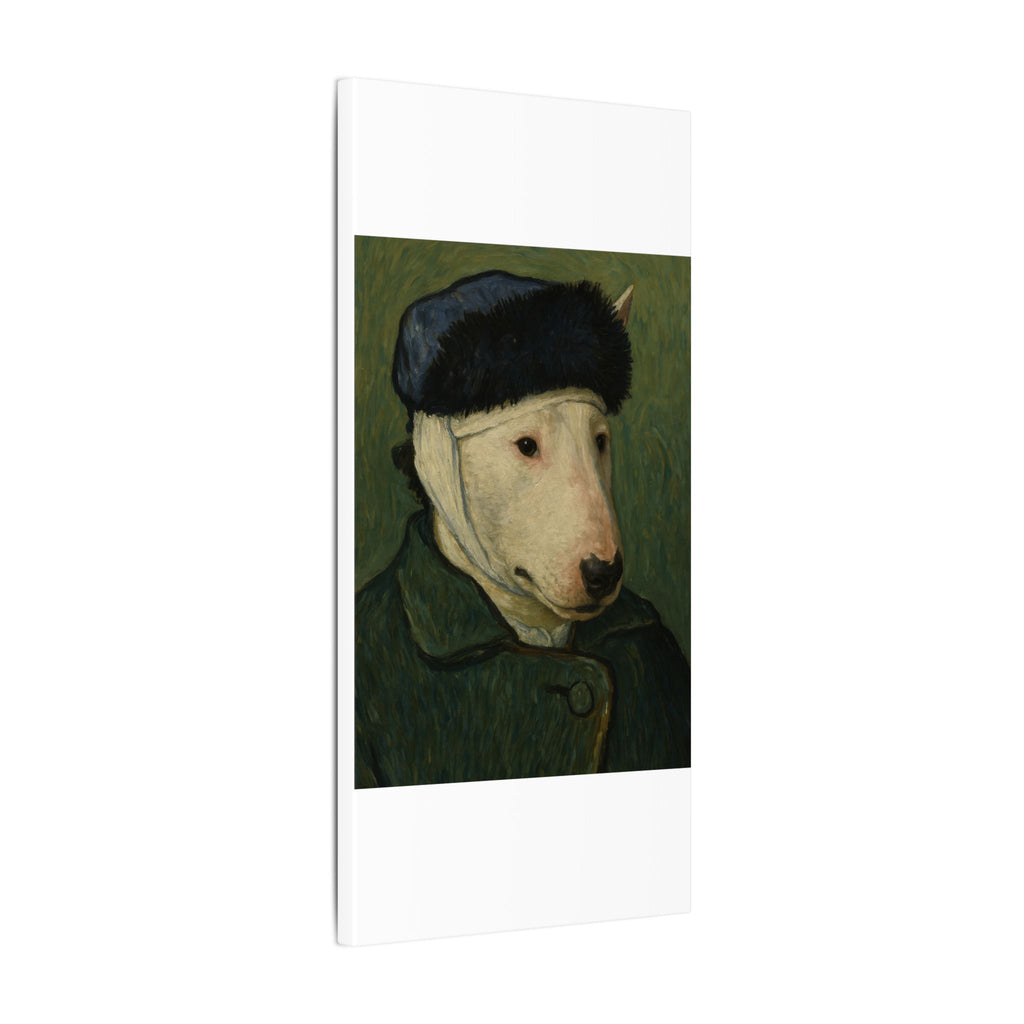 Bull Terrier Self-Portrait with Bandaged Ear — after Vincent van Gogh, 1889 | Canvas