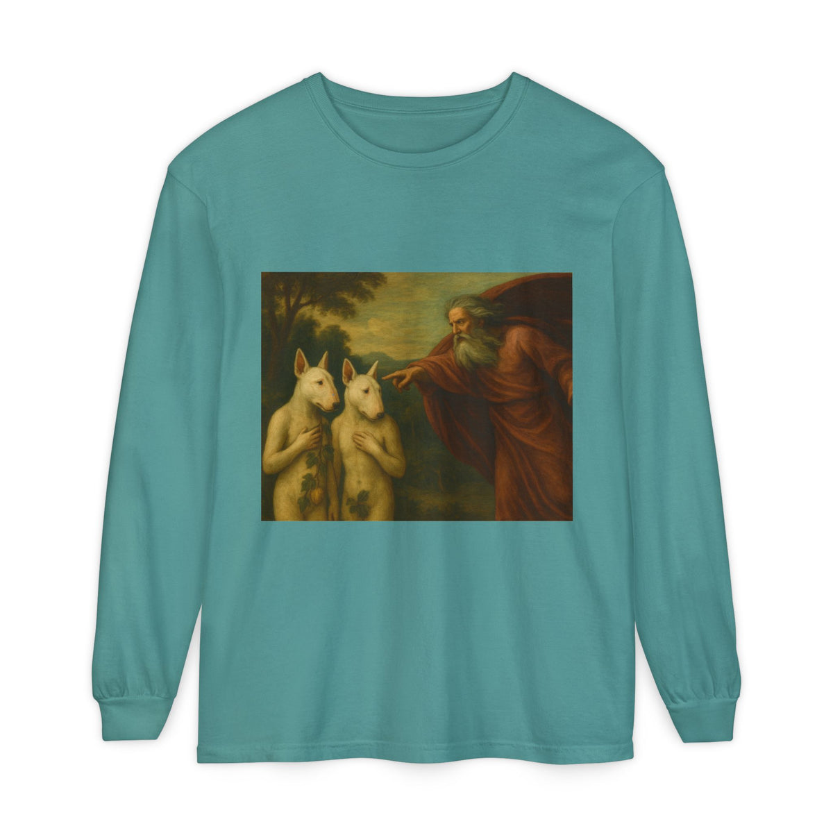 Bull Terrier The Rebuke of Adam and Eve — after Domenichino, 1626 | Long Sleeve