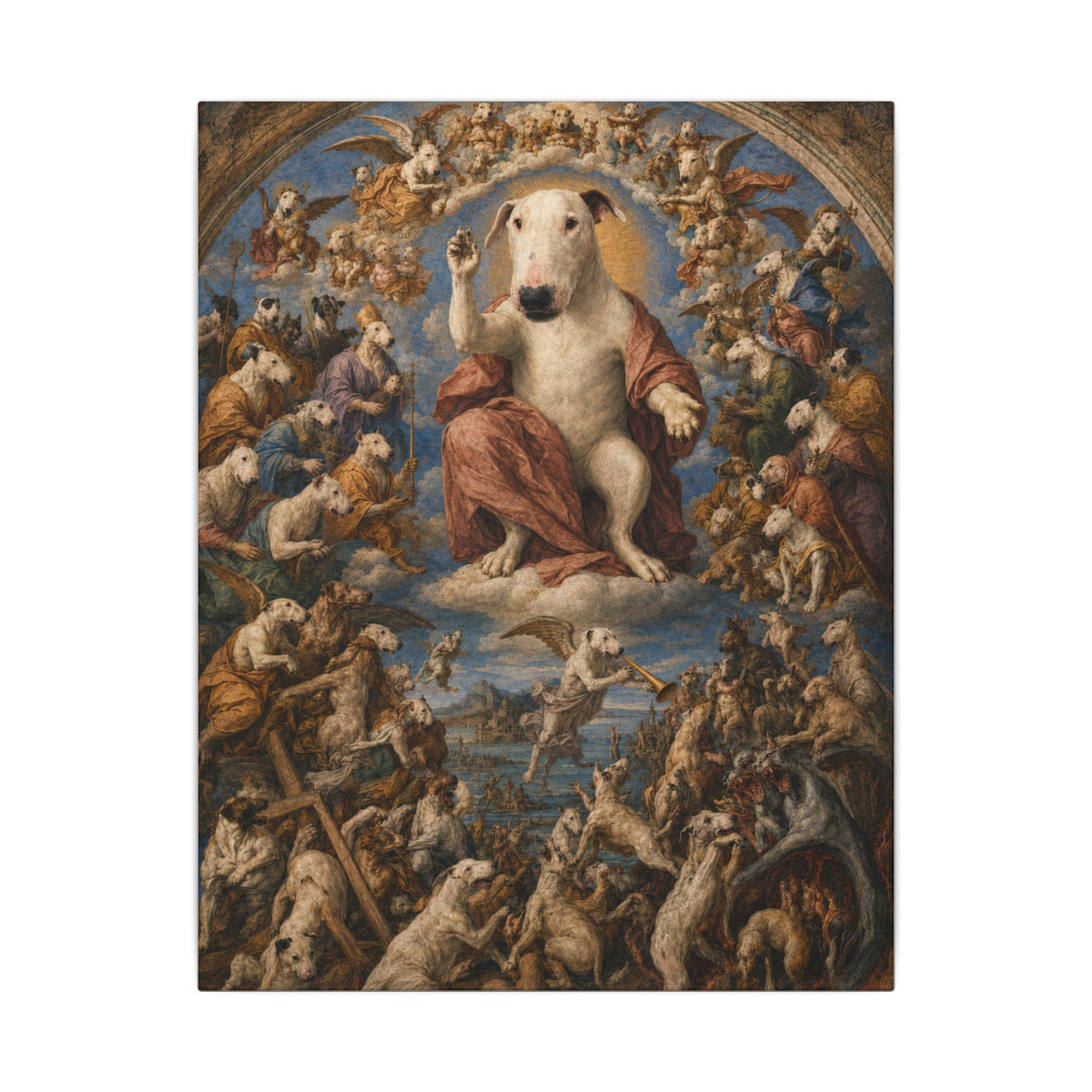 Bull Terrier The Last Judgement — after Michelangelo, 1541 | Canvas
