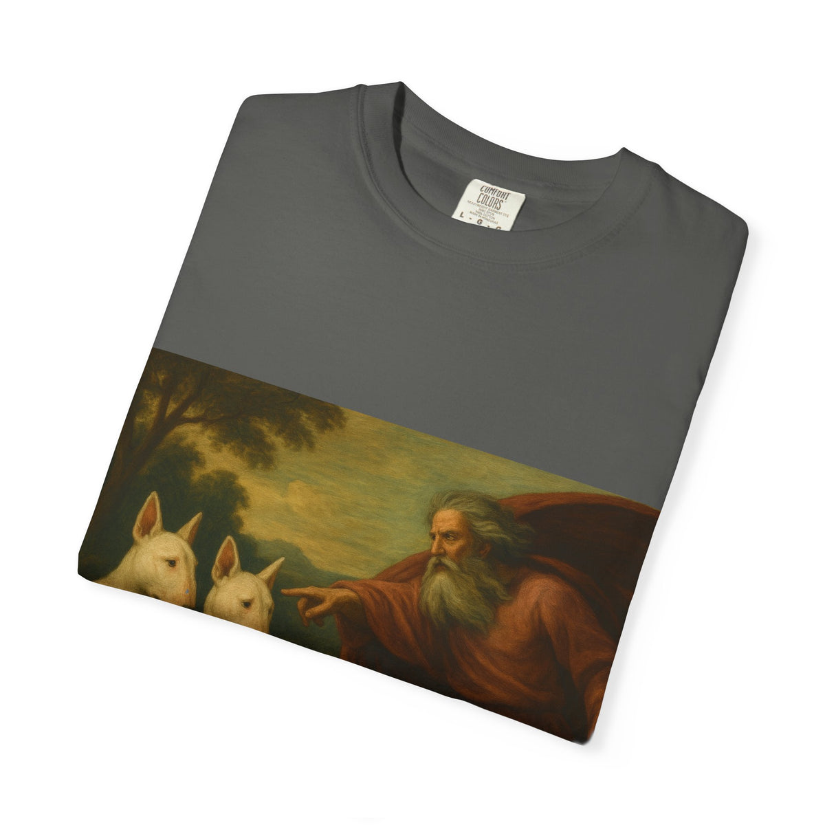 Bull Terrier The Rebuke of Adam and Eve — after Domenichino, 1626 | Garment-Dyed Tee