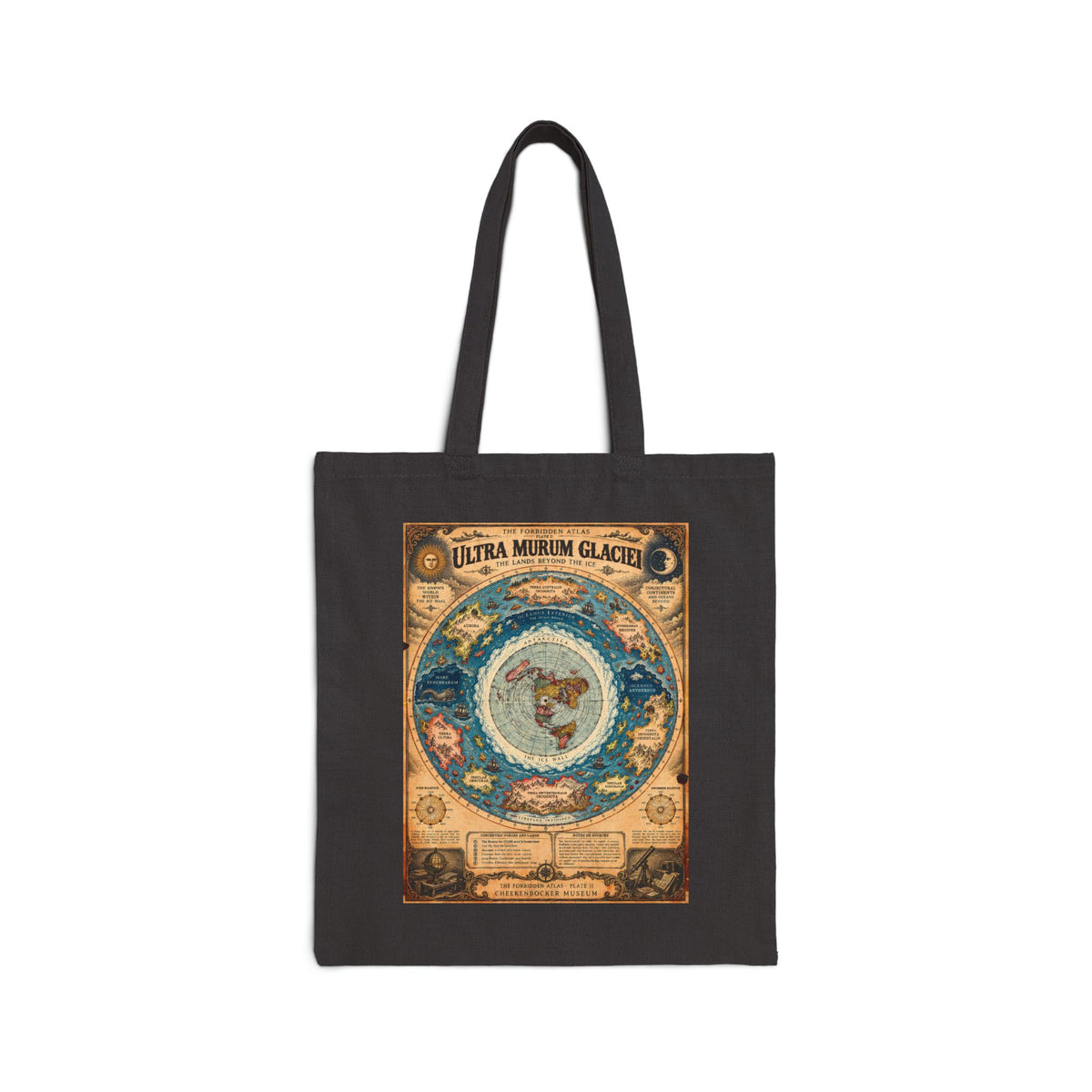Ultra Murum Glaciei, The Forbidden Atlas Plate II | Canvas Tote