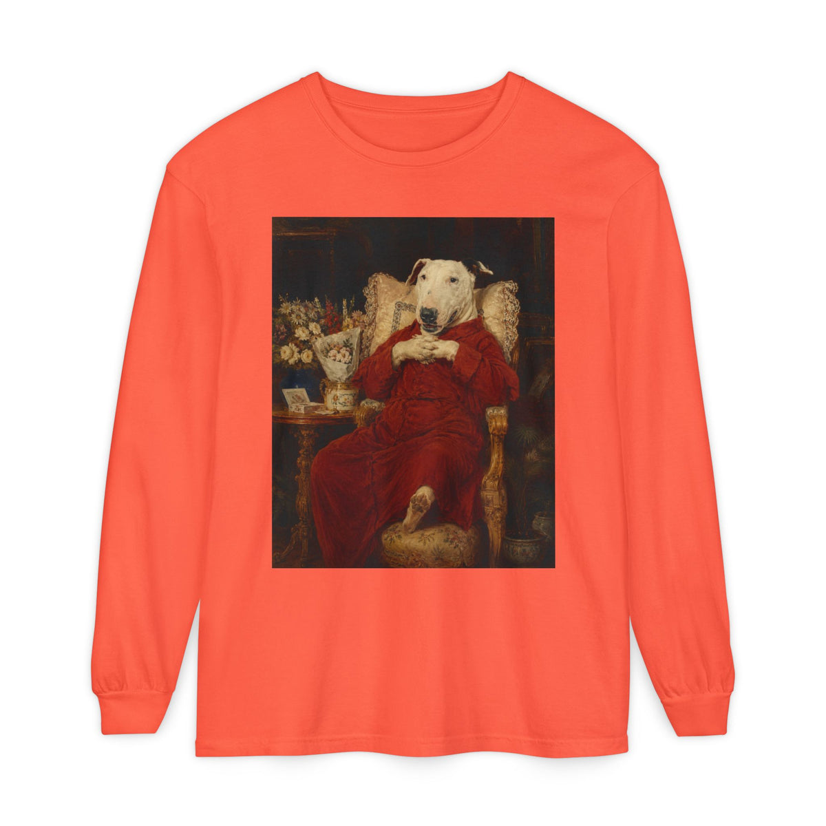 Bull Terrier A Happy Birthday — after Antonio Casanova y Estorach, c.1890 | Long Sleeve