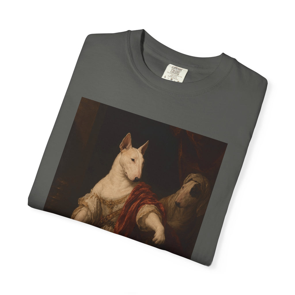 Bull Terrier Judith with the Head of Holofernes — after David Teniers the Younger, 1650s | Garment-Dyed Tee