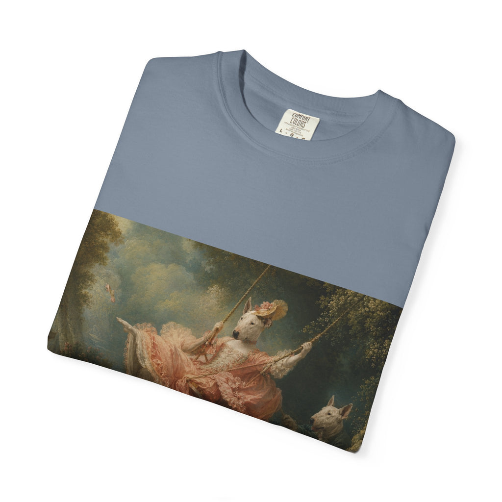 Bull Terrier The Swing — after Jean-Honore Fragonard, 1767 | Garment-Dyed Tee