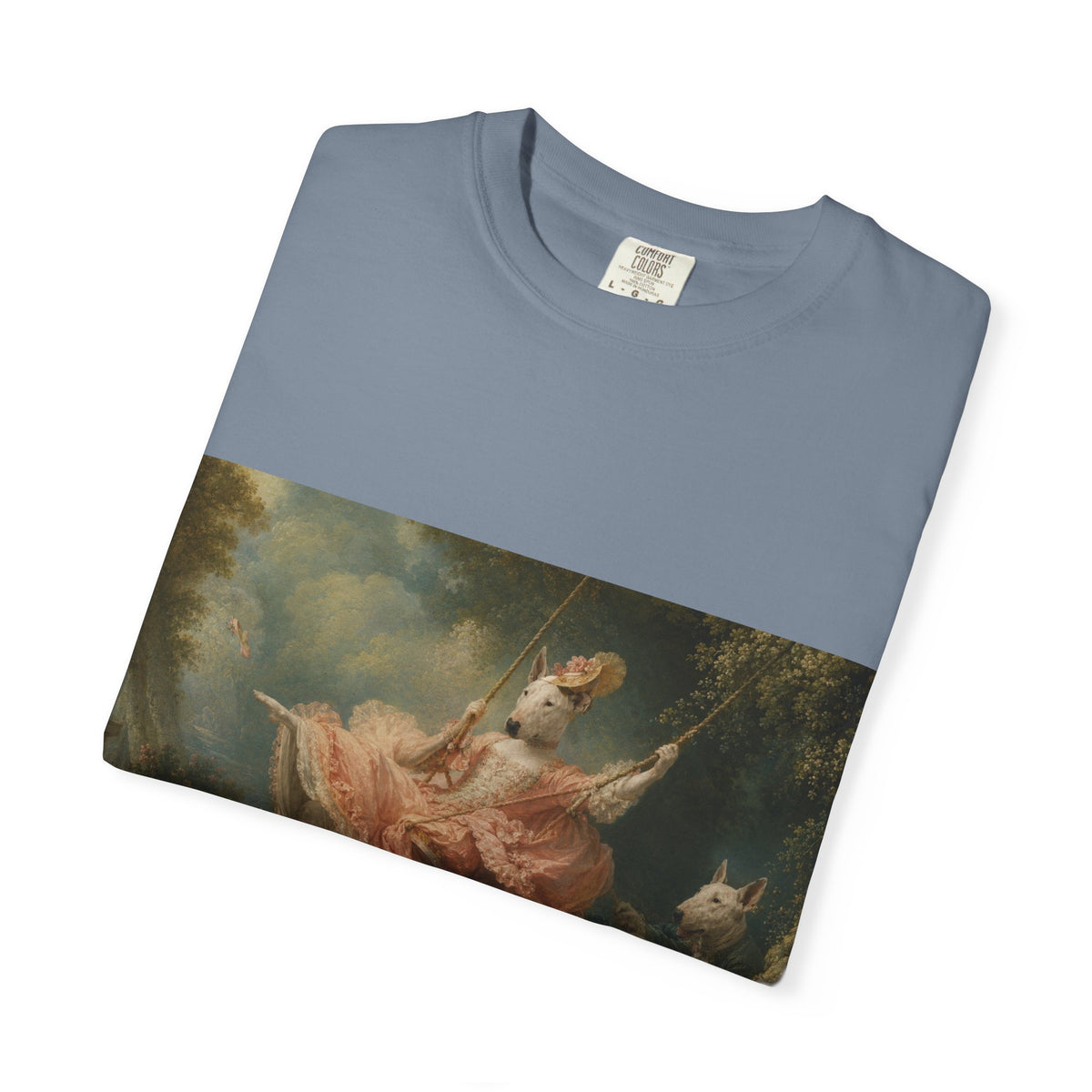 Bull Terrier The Swing — after Jean-Honore Fragonard, 1767 | Garment-Dyed Tee