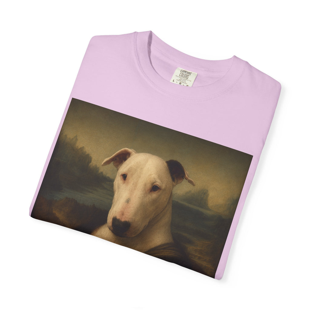 Bull Terrier Mona Lisa — after Leonardo da Vinci, c.1503 | Garment-Dyed Tee