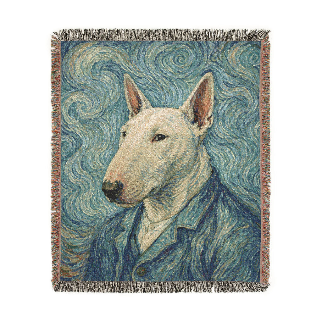 Bull Terrier Self-Portrait — after Vincent van Gogh, 1889 | Blanket