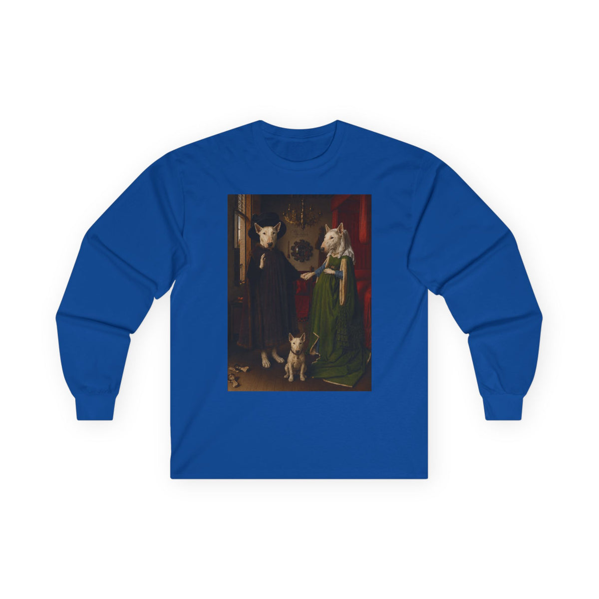 Bull Terrier The Arnolfini Portrait — after Jan van Eyck, 1434 | Long Sleeve