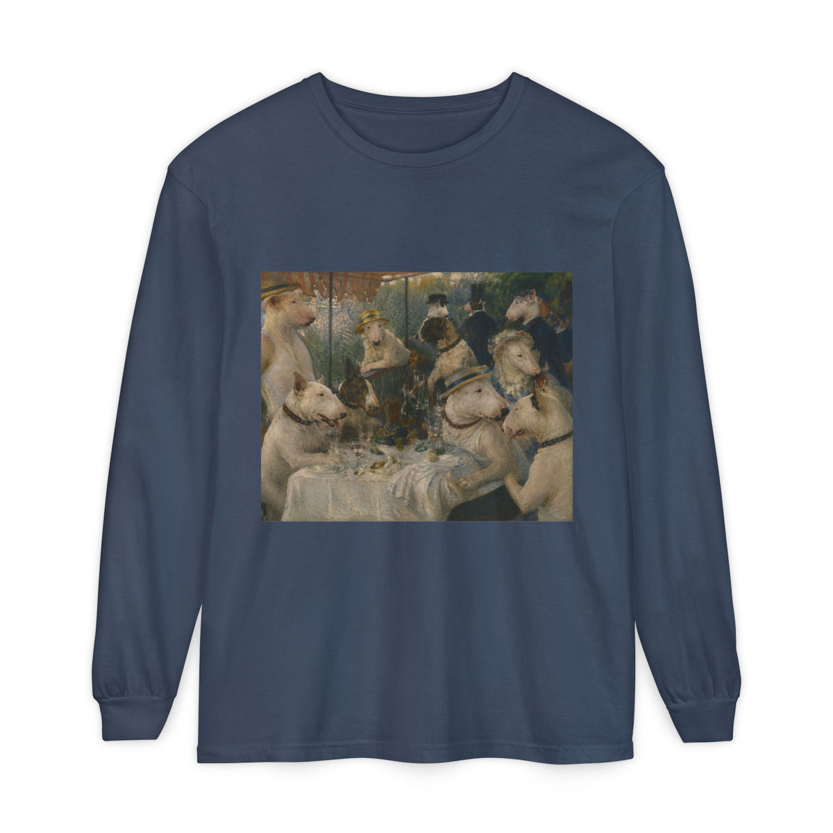 Bull Terrier Luncheon of the Boating Party — after Pierre-Auguste Renoir, 1881 | Long Sleeve