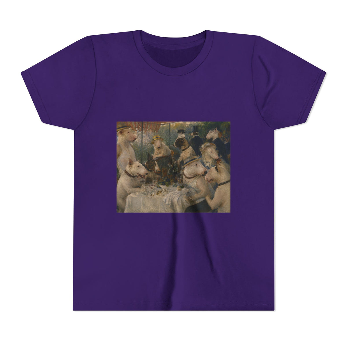 Bull Terrier Luncheon of the Boating Party — after Pierre-Auguste Renoir, 1881 | Youth Tee