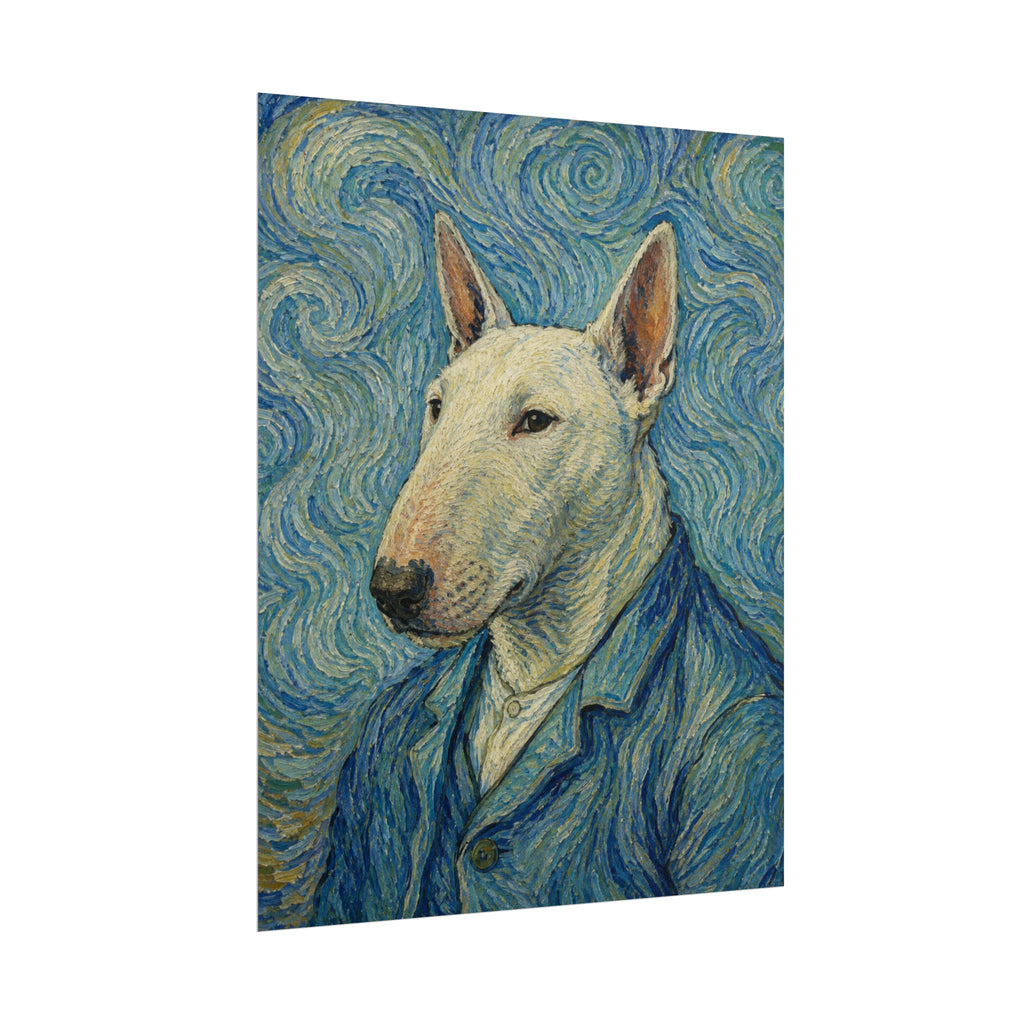Bull Terrier Self Portrait — after Vincent van Gogh, 1889 | Print