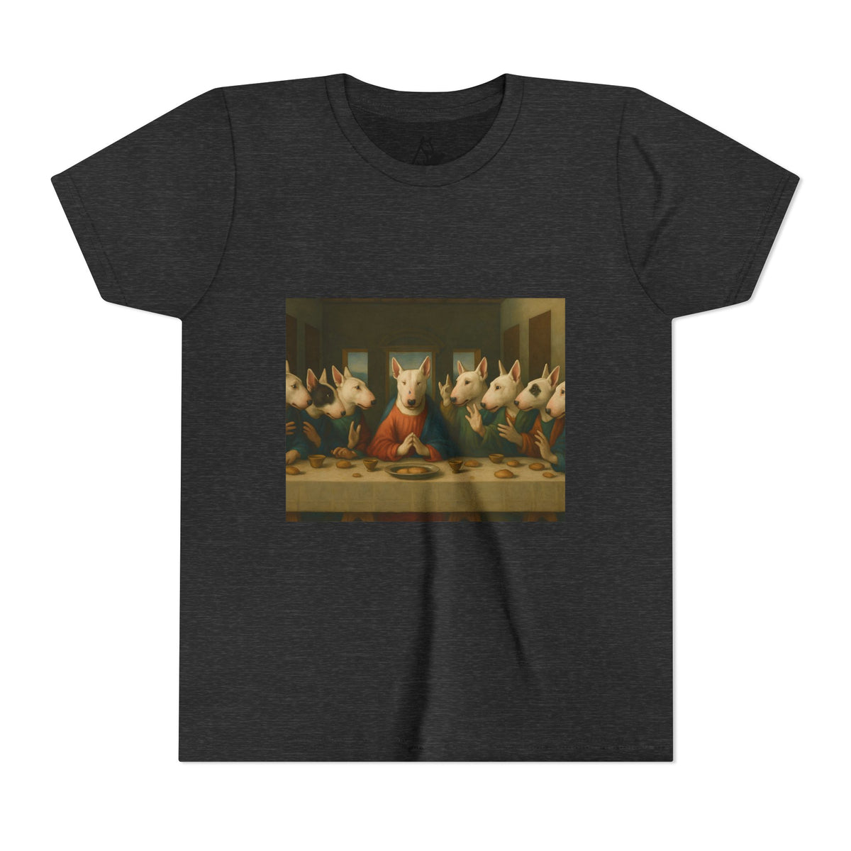 Bull Terrier The Last Supper — after Leonardo da Vinci, 1498 | Youth Tee