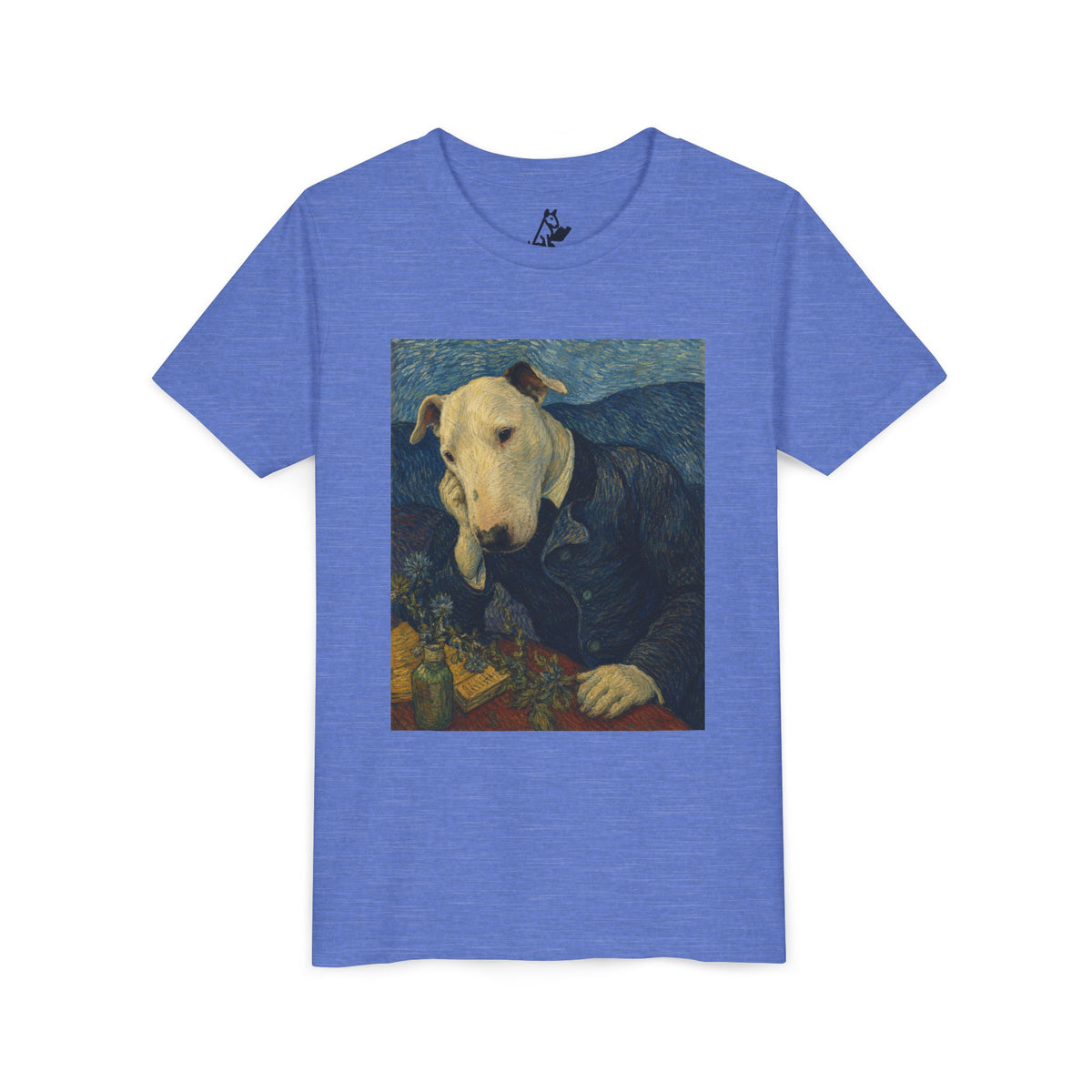 Bull Terrier Portrait of Doctor Gachet — after Vincent van Gogh, 1890 | Youth Tee