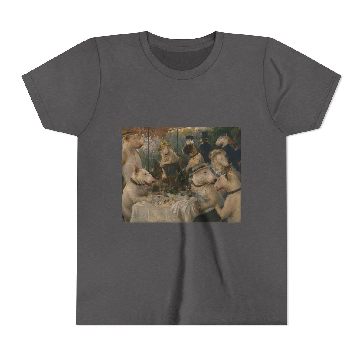 Bull Terrier Luncheon of the Boating Party — after Pierre-Auguste Renoir, 1881 | Youth Tee