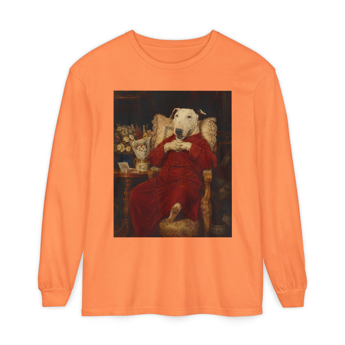 Bull Terrier A Happy Birthday — after Antonio Casanova y Estorach, c.1890 | Long Sleeve
