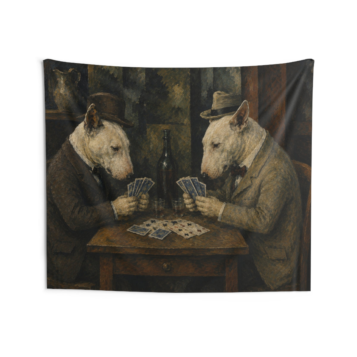 Bull Terrier The Card Players — after Paul Cezanne, c.1895 | Tapestry