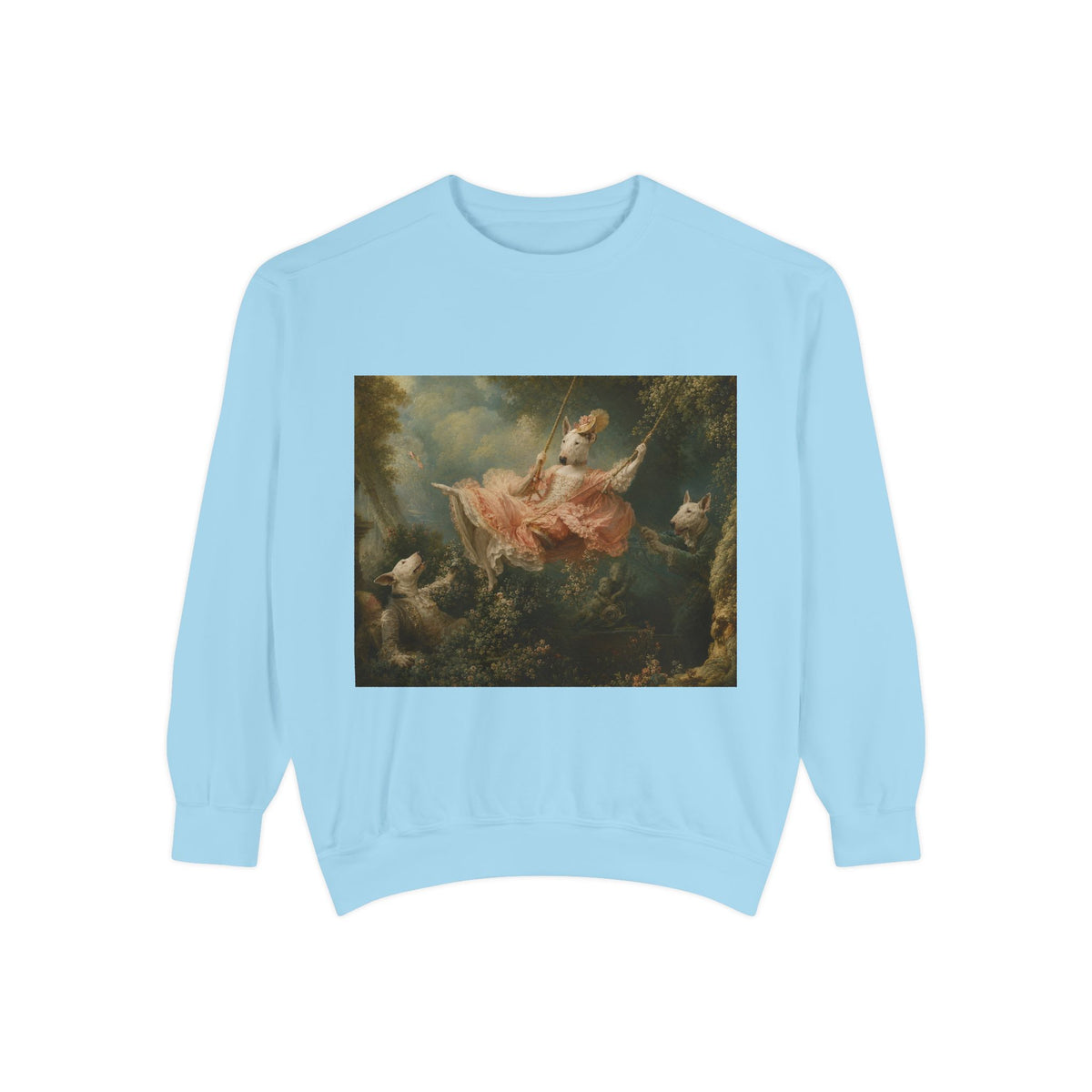 Bull Terrier The Swing — after Jean-Honore Fragonard, 1767 | Crewneck