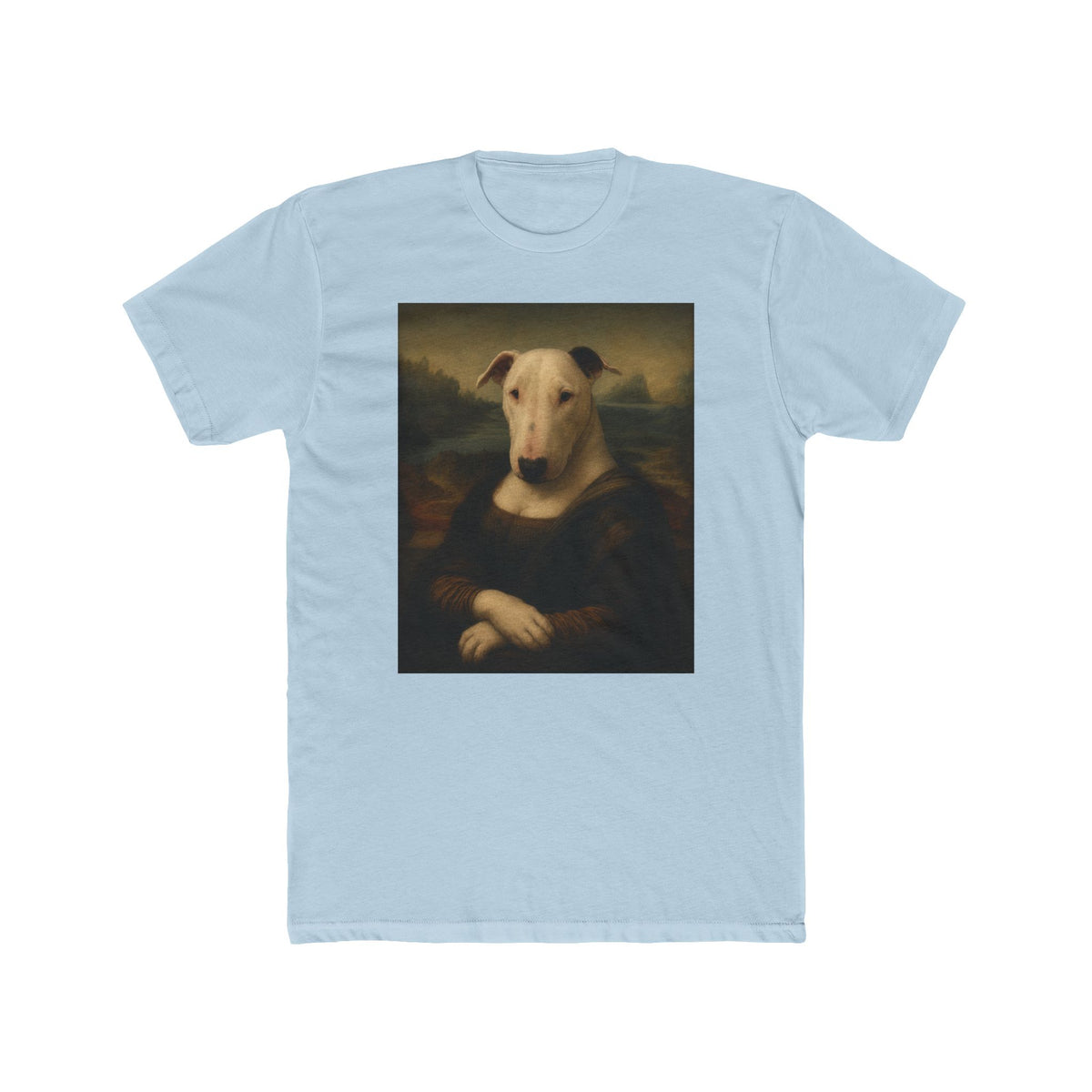Bull Terrier Mona Lisa — after Leonardo da Vinci, c.1503 | Tee