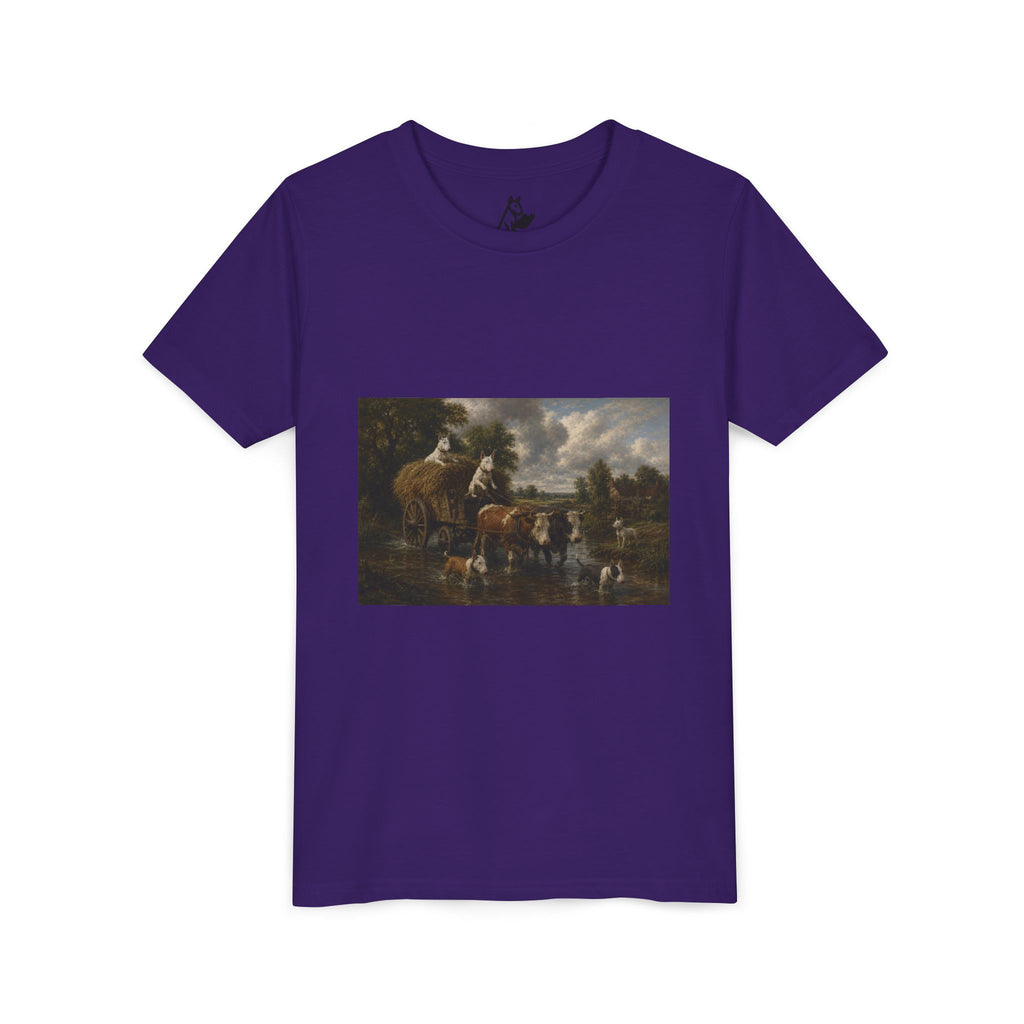 Bull Terrier The Hay Wain — after John Constable, 1821 | Youth Tee