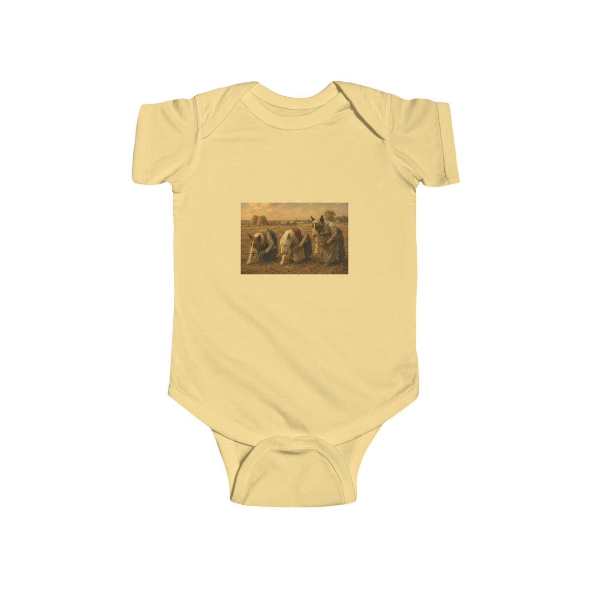 Bull Terrier The Gleaners — after Jean-Francois Millet, 1857 | Bodysuit