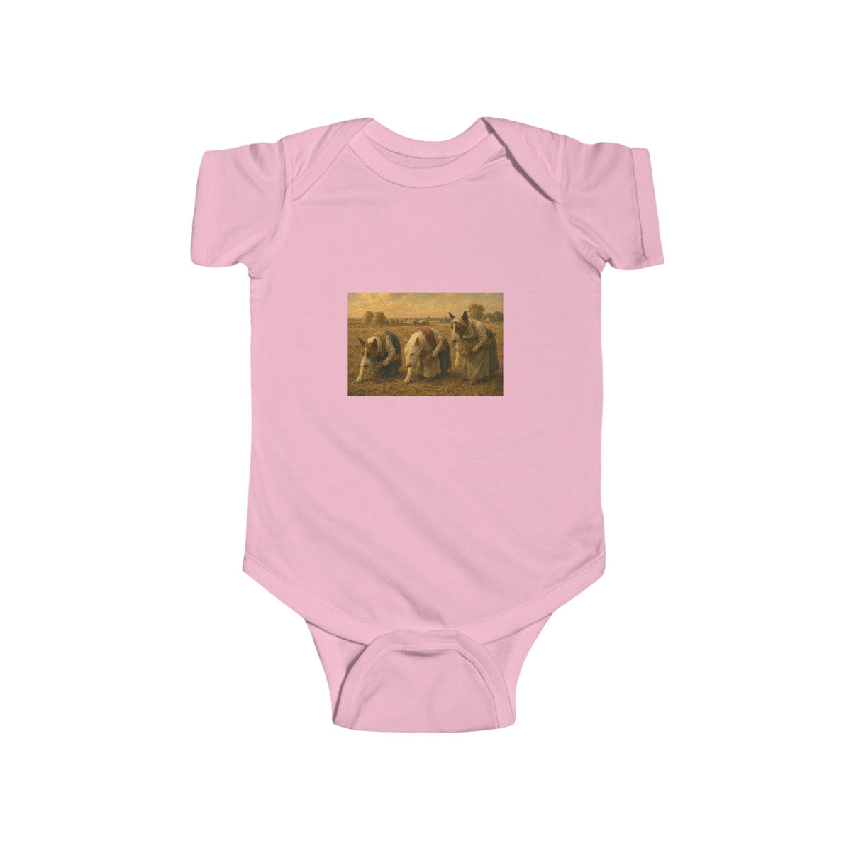 Bull Terrier The Gleaners — after Jean-Francois Millet, 1857 | Bodysuit